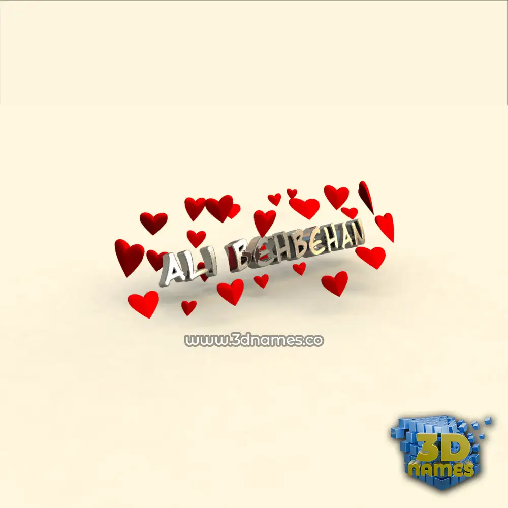 ali behbehan in In Love style - 3D name wallpaper ali behbehan in In Love style - 3D name wallpaper