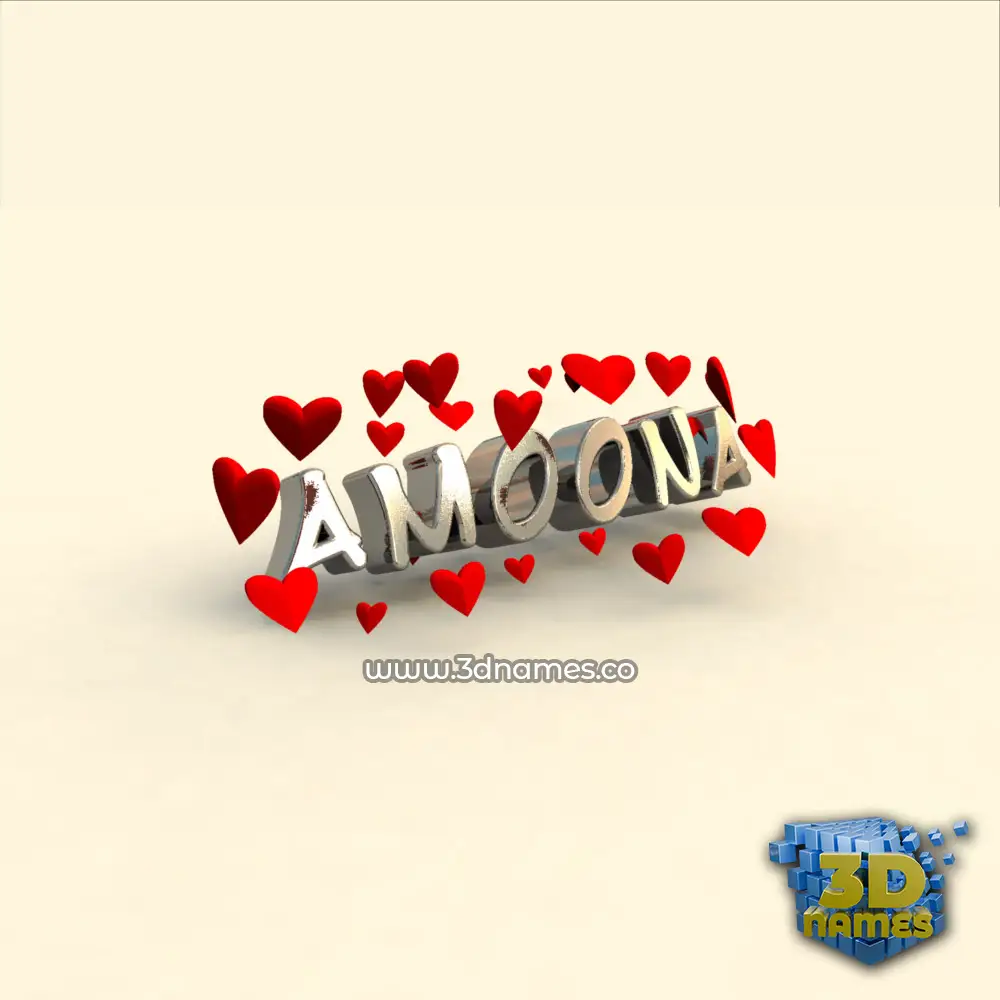 amoona in In Love style - 3D name wallpaper amoona in In Love style - 3D name wallpaper