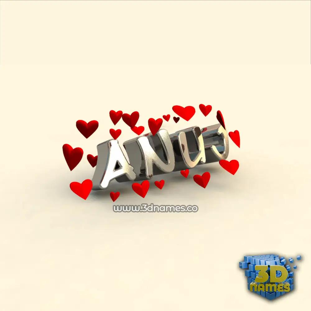 anuj in In Love style - 3D name wallpaper anuj in In Love style - 3D name wallpaper