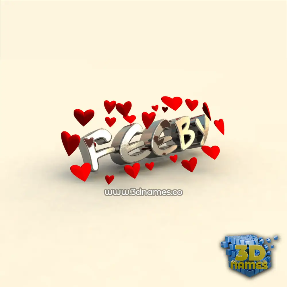feeby in In Love style - 3D name wallpaper feeby in In Love style - 3D name wallpaper