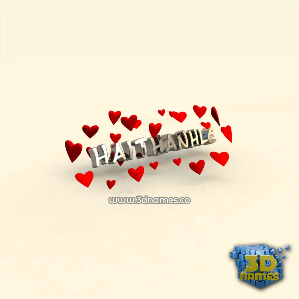 haithanhle in In Love style - 3D name wallpaper haithanhle in In Love style - 3D name wallpaper