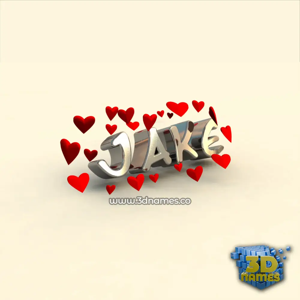 jake in In Love style - 3D name wallpaper jake in In Love style - 3D name wallpaper