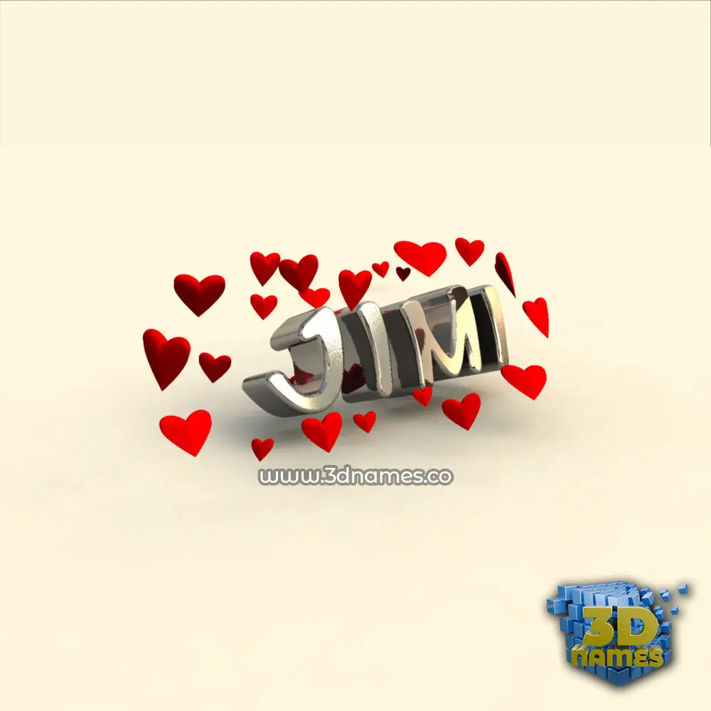 jimi in In Love style - 3D name wallpaper jimi in In Love style - 3D name wallpaper