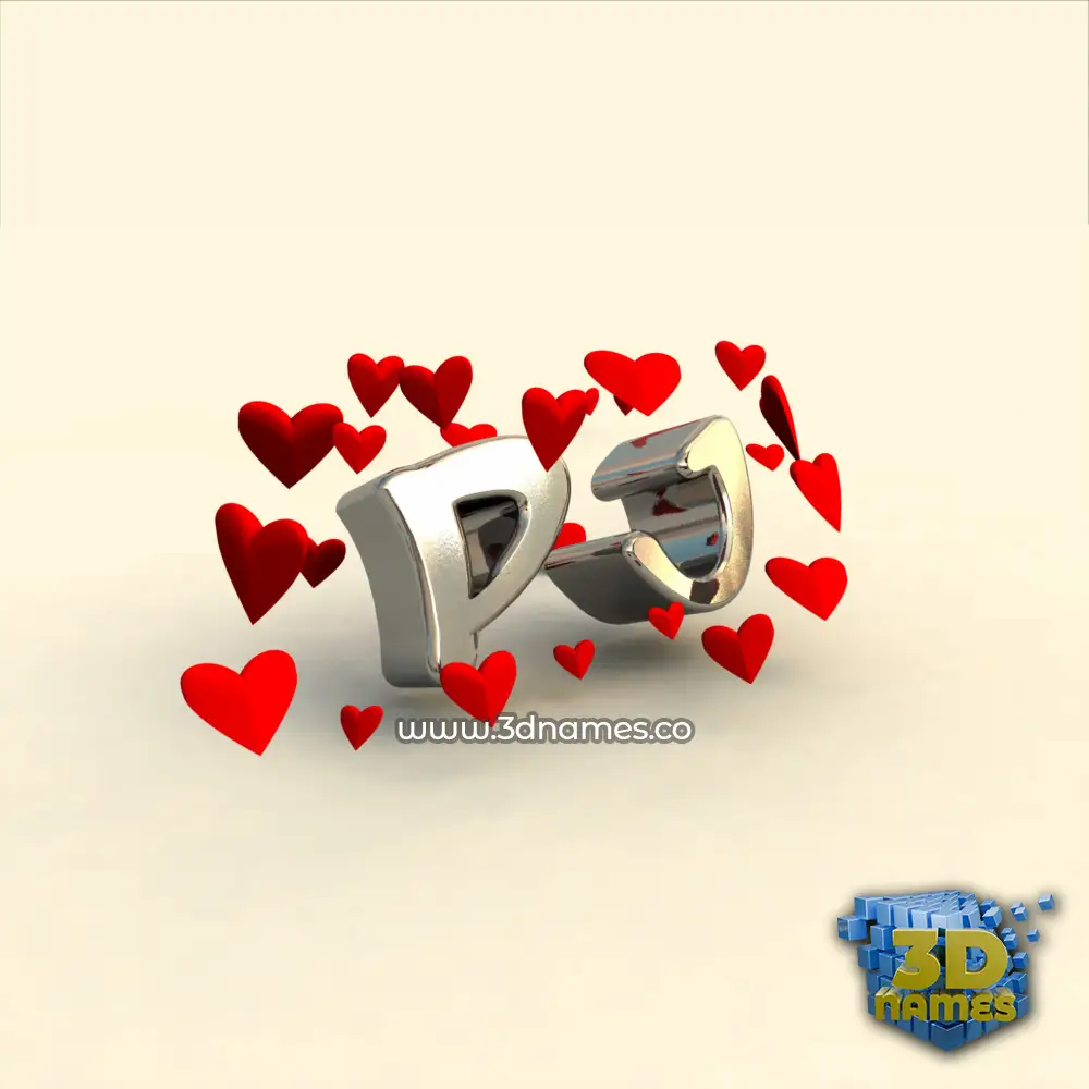 pj in In Love style - 3D name wallpaper pj in In Love style - 3D name wallpaper