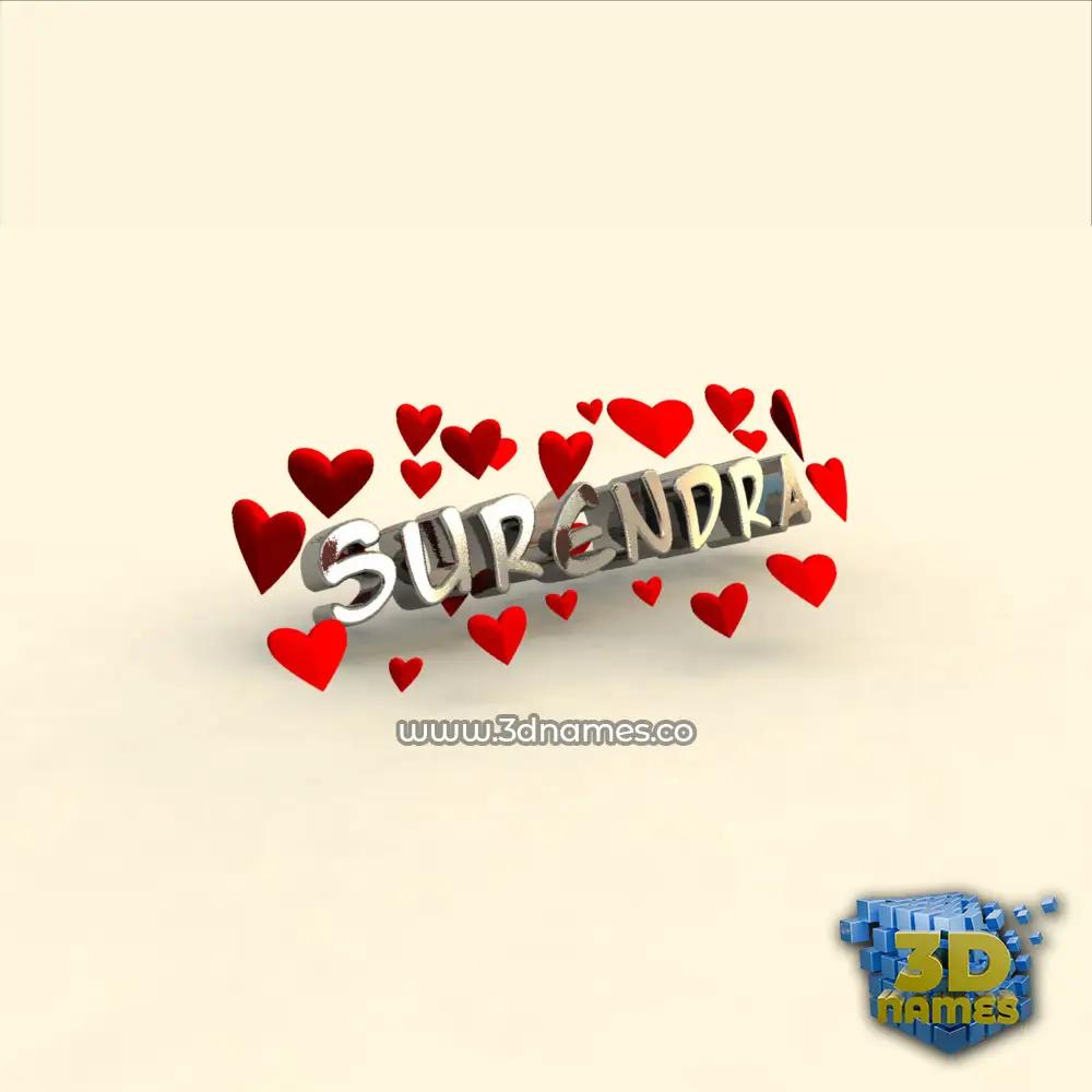 surendra in In Love style - 3D name wallpaper surendra in In Love style - 3D name wallpaper