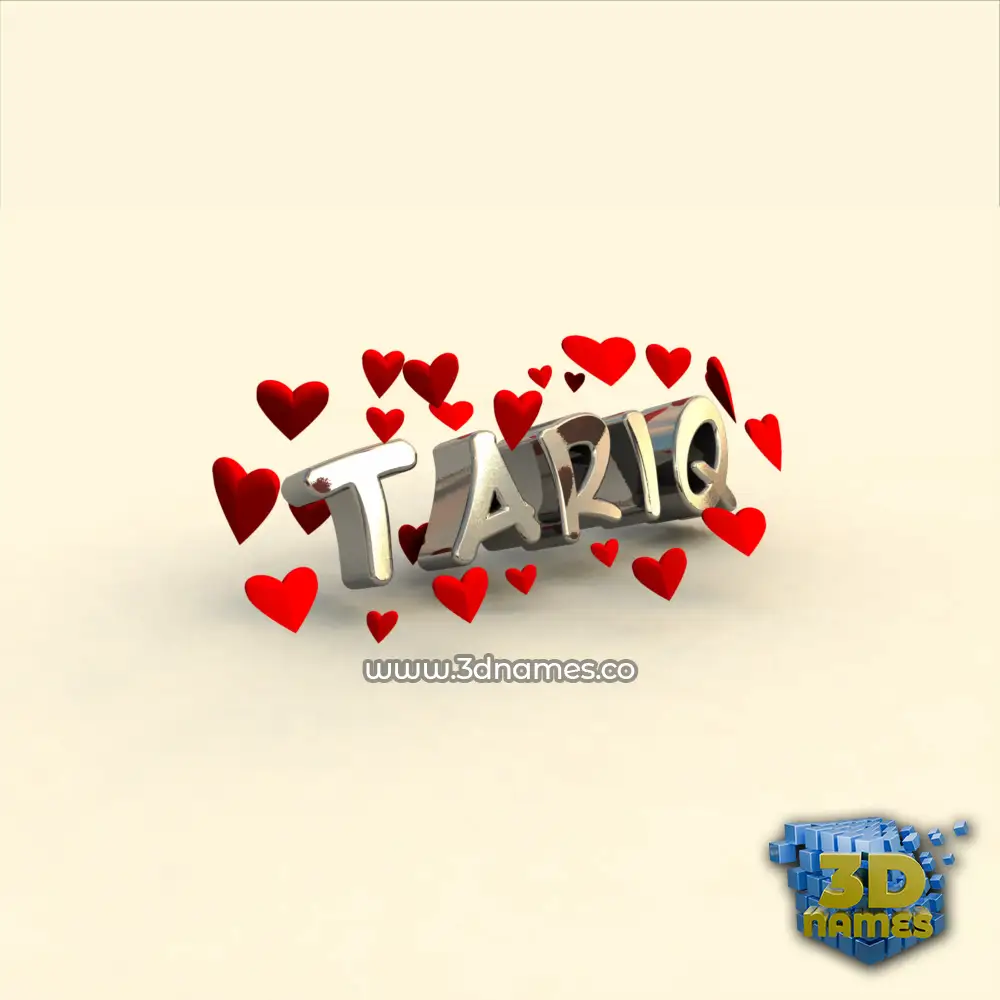 tariq in In Love style - 3D name wallpaper tariq in In Love style - 3D name wallpaper