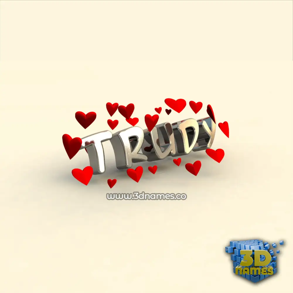 trudy in In Love style - 3D name wallpaper trudy in In Love style - 3D name wallpaper