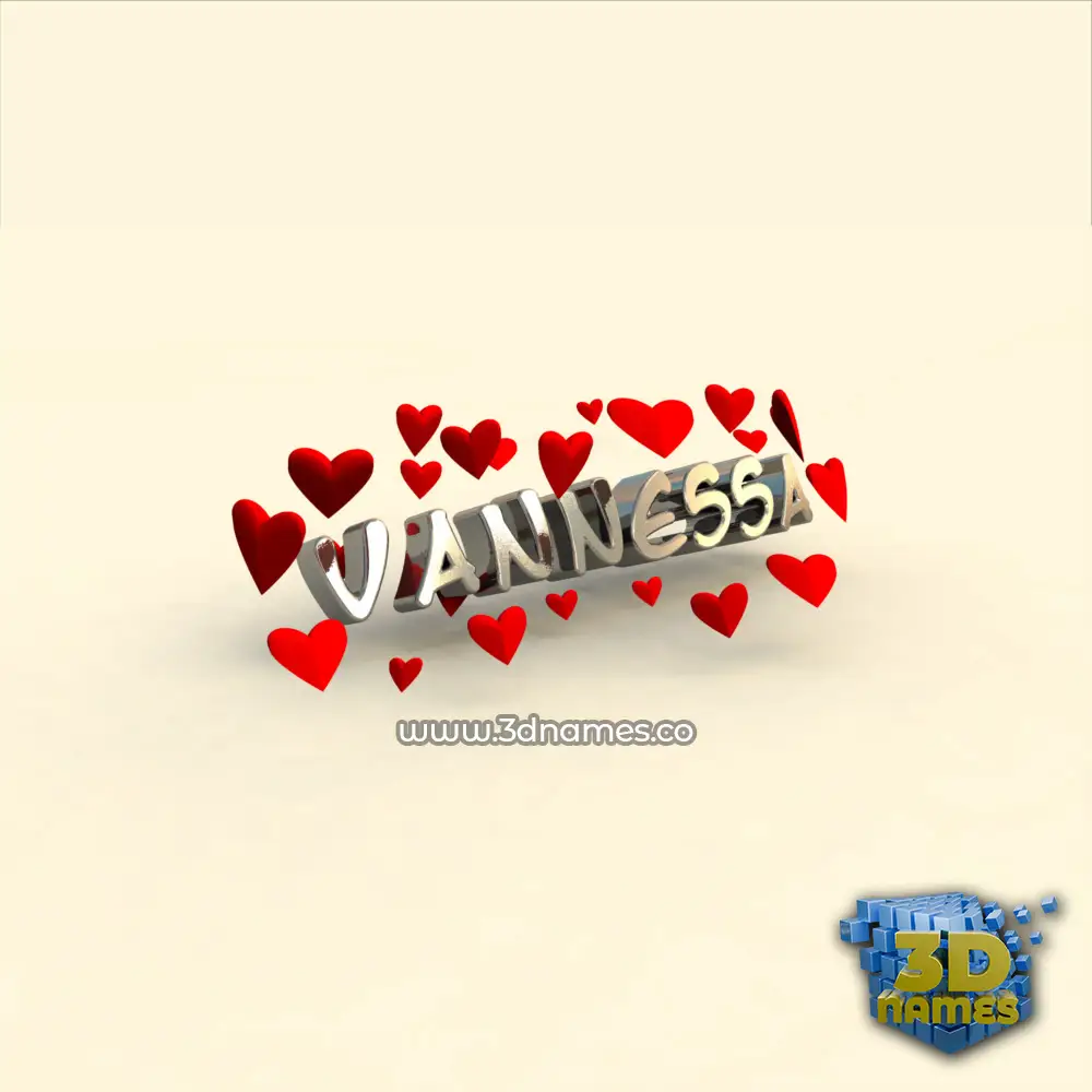 vannessa in In Love style - 3D name wallpaper vannessa in In Love style - 3D name wallpaper