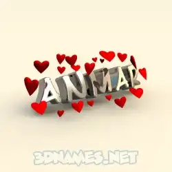 anmar in In Love style - 3D name wallpaper