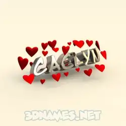 caelyn in In Love style - 3D name wallpaper