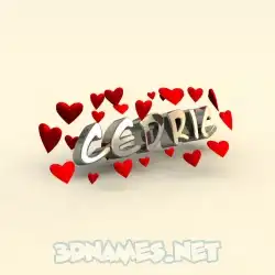 cedric in In Love style - 3D name wallpaper