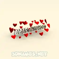 charleychoco in In Love style - 3D name wallpaper
