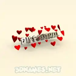 diffenthall in In Love style - 3D name wallpaper