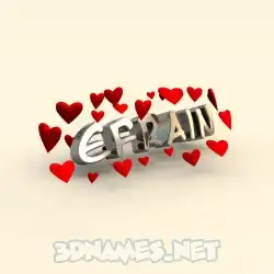efrain in In Love style - 3D name wallpaper