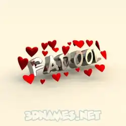 fadool in In Love style - 3D name wallpaper