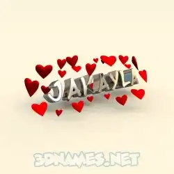 jakayla in In Love style - 3D name wallpaper