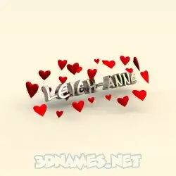 leigh-anne in In Love style - 3D name wallpaper