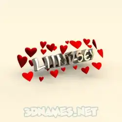 liindsey in In Love style - 3D name wallpaper
