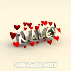 naley in In Love style - 3D name wallpaper