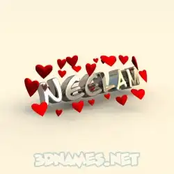 neelam in In Love style - 3D name wallpaper