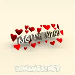 nguyenphu in In Love style - 3D name wallpaper