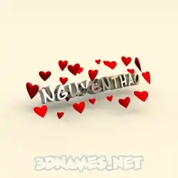 nguyenthao in In Love style - 3D name wallpaper
