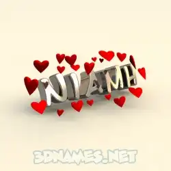 niamh in In Love style - 3D name wallpaper