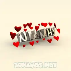 niamhy in In Love style - 3D name wallpaper