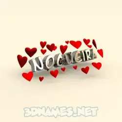 nogueira in In Love style - 3D name wallpaper