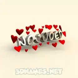 nojooed in In Love style - 3D name wallpaper