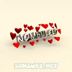 nombulelo in In Love style - 3D name wallpaper