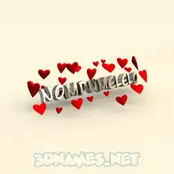 nompumelelo in In Love style - 3D name wallpaper