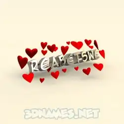 reabetswe in In Love style - 3D name wallpaper
