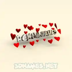 rekhajames in In Love style - 3D name wallpaper