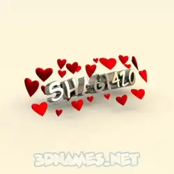 shagi420 in In Love style - 3D name wallpaper