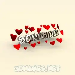 sonusingh in In Love style - 3D name wallpaper