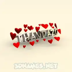 thandazo in In Love style - 3D name wallpaper