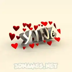 ying in In Love style - 3D name wallpaper