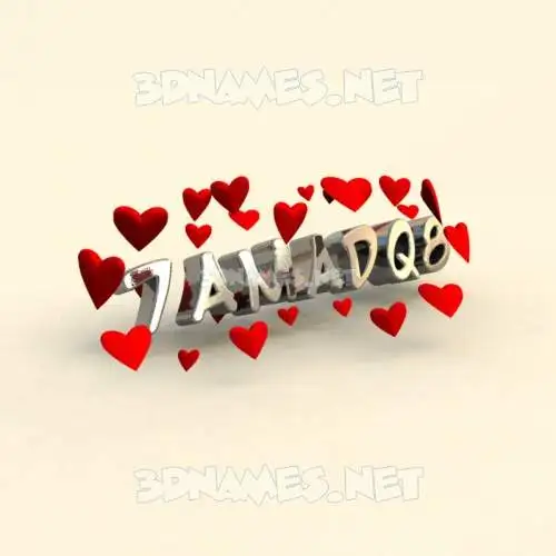 7amadq8 in In Love style - 3D name wallpaper 7amadq8 in In Love style - 3D name wallpaper