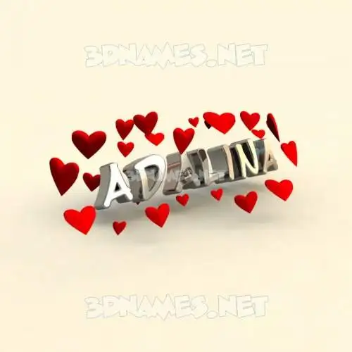 adalina in In Love style - 3D name wallpaper adalina in In Love style - 3D name wallpaper