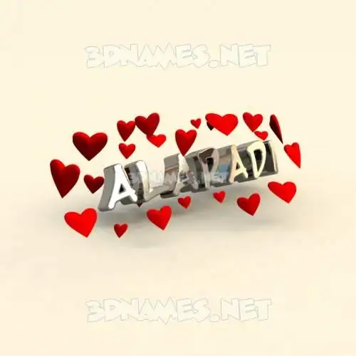 alaradi in In Love style - 3D name wallpaper alaradi in In Love style - 3D name wallpaper