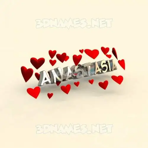anastasia in In Love style - 3D name wallpaper anastasia in In Love style - 3D name wallpaper