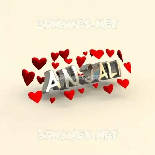 anjali in In Love style - 3D name wallpaper anjali in In Love style - 3D name wallpaper