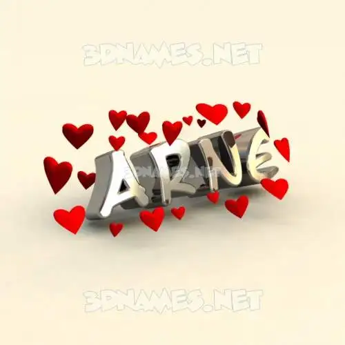 arne in In Love style - 3D name wallpaper arne in In Love style - 3D name wallpaper