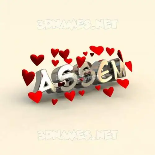 assem in In Love style - 3D name wallpaper assem in In Love style - 3D name wallpaper