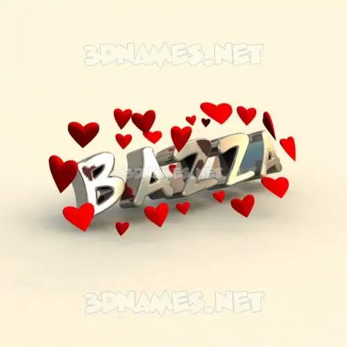 bazza in In Love style - 3D name wallpaper bazza in In Love style - 3D name wallpaper