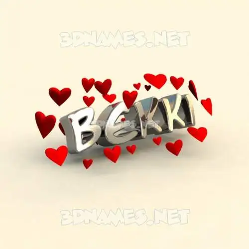 bekki in In Love style - 3D name wallpaper bekki in In Love style - 3D name wallpaper