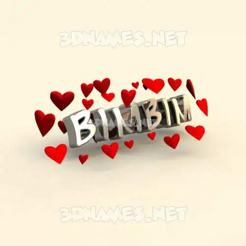 bimbim in In Love style - 3D name wallpaper bimbim in In Love style - 3D name wallpaper