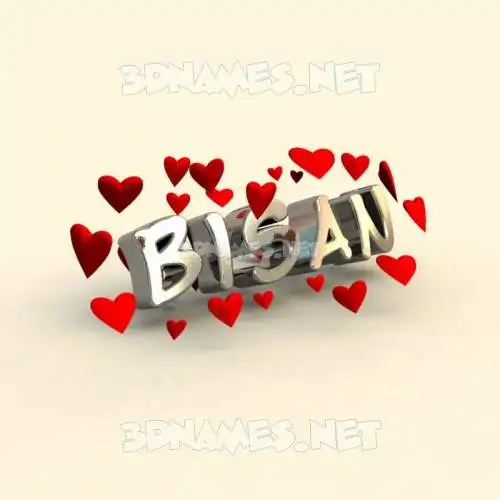 bisan in In Love style - 3D name wallpaper bisan in In Love style - 3D name wallpaper
