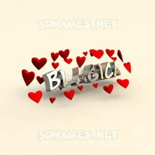 blagica in In Love style - 3D name wallpaper blagica in In Love style - 3D name wallpaper